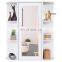 Single Door bathroom Mirror Cabinet 2 Tier Inner Shelves Wall Mounted Medicine Cabinet