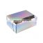 Holographic slide out folding boxes cosmetic paper container drawer packaging box without logo