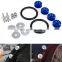 AUSO JDM Aluminum Quick Release Bumper Fasteners For Front Rear Bumper With Rubber Ring