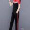 Monisa lady sports leisure colorful suit with long trousers in summer