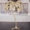 Feather Gold Floor Lamp Copper Brass Resin Nordic Luxury Standing Lamp For Hotel Deco Lighting