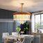 modern round crystal ceiling lamp home decoration luxury bed room hotel crystal led indoor warm ceiling lamp pendant lighting