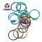 Custom Size Shape Flat Round Color Rings Keychain Split Ring Keyring For Bag