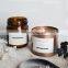 2021 custom labels christmas Luxury home decor velas golden metal jar of soy wax scented candles