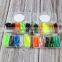 JOHNCOO New Soft Worm Bait Fishing Lure Worm Soft Baits Silicone Fishing Tackle Set