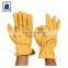 Palm Patch - Split Special Additions Golden Yellow Color Leather Gloves Supplier