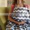 Grey Chevron Nursing Cover