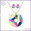 Hot sale enamel necklace and earrings jewelry set