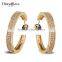 Alibaba com Wholesale High Quality Jewelry CZ Crystal Classic Women Large Hoop Earrings