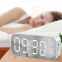Portable Mini Alarm Clock Wireless Bluetooth Speaker Portable Mirror Vehicular Audio System Blue Tooth Small Plastic Battery
