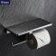 double paper holder 304 stainless steel toilet paper shelf washroom paper box model 8009B
