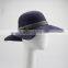 Cheap Factory price wide brim polyester hat vintage fedora hat purple fedora hat burgundy fedora hat 5colors