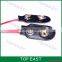 Copper Material I Type Faux Leather Shell 2 Wired 9V Battery Clip Connector