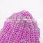 Label Embroidery Multi-colors Plain Knitting Girls Beanie Hat and Cap