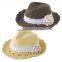 Japan wholesale cute and high quality fashion trendy baby hats with corsage and strap