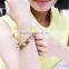 Unique Crystal 18K Gold Plated Colorful bangle For Lay And Women