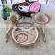 beauty bamboo fiber eco friendly bamboo dinner plates set, disposable bamboo lunch box