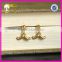 Wholesale Handlebar mustache earring gold plating personality jewelry 925 stelring silver pendant earring