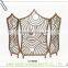 LC-86493 Modern wrought iron 3 fold fireplace screen