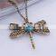 sweater chain Clothing Accessories vintage dragonfly pendant necklace
