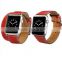 Double tour wraps cuff watch band for apple watch, genuine leather strap for apple watch band