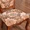 Dining room brown typical and plain dining chairs fabric wood frame dining chairs