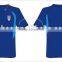Stylish soccer t shirt jerseys color blue with custom pattern