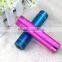 Small circular column metal portable power bank 2600mah with lamp
