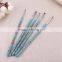 Hot sale Nail brushes Fashion New 5PCS/set Nail Art Wood UV Gel Salon Pen Flat Brush Kit Dotting Nail styling Tools