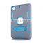 Hot sell hard stand 2 in 1 TPU hybrid tab cover for Apple iPad mini case, bumper mobile skin