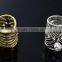 vintage antique brass plating colour metal alloy crystal scarf ring