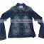 Fashion denim jacket female long-sleeve jacket short Slim jacket female denim coat
