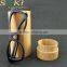 Black bamboo sun glasses with case sunglasses for 2015