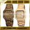 four colors quartz indonesia wooden watch wooden back case Japan quartz movement