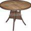 wood table top outdoor wicker table
