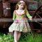 2017 new coming young girl summer solid colored one piece party dress