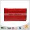 CWLJW5023A001 Europe Hot Sale Elegance Red Genuine Leather Women Wallet Carteras Mujer