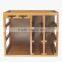 Six Bottle Bamboo Wine Rack 6 Bottle Capacity Stackable Storage Wine Rack Glass Holder