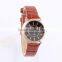 Cheap alloy watch miyota movt with stainless steel back cover