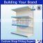 Customized metal 3 tiers free standing trading card display rack