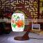 Chinese Porcelain Red Flower Ceramic Study Table Lamp
