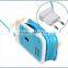 Newest Design US/UK/EU Plug 3 in 1 Dual USB Universal Socket Adapter