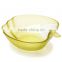 Sprayed Colored Glass Apple Shaped Bowl Mixing Glass Bowl Set