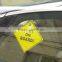 Car Sign Baby on Board Sticker With Suction Cup