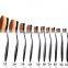 private label cosmetics 2016 Hot Sale ToothBrush Shape Foundation Oval Makeup Brush Set