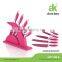 Pink Non Stick Coated S.S. Knife Set