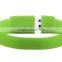 Custom USB2.0 3.0 silicone wristband/convenient rubber bracelet usb flash drive