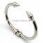 Fashion Jewelry Adjustable Steel Bangle Silver Chain Link Cuff Bracelet for Men