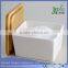 Countertop Ceramic Salt Box with Bamboo Lid