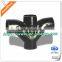 4-ways Fork type Tee coupling for sewer pipe